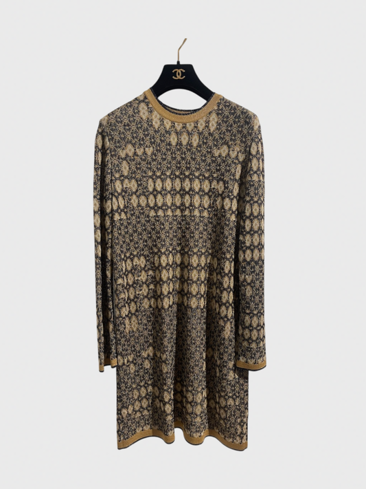 Robe Chanel dorée T.42