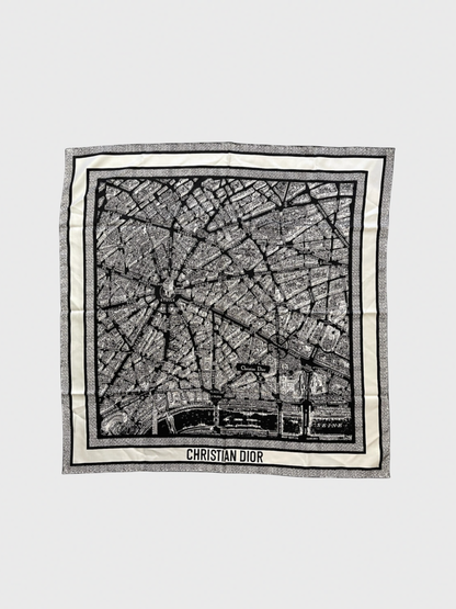 Foulard Christian Dior Paris noir
