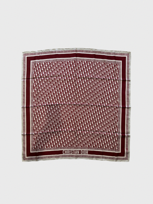 Foulard Dior Diortwin bordeaux bleu