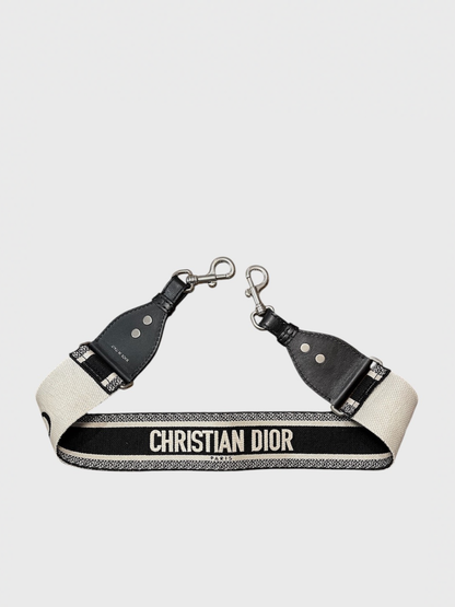 Bandoulière Dior en toile noire