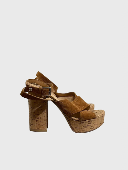 Sandales Gianvito Rossi beiges T.37,5