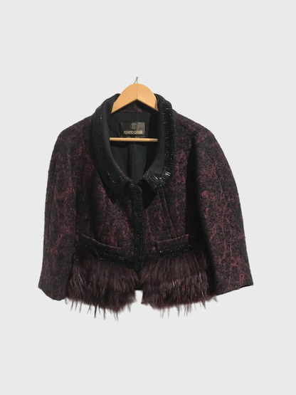 Veste Roberto Cavalli bordeaux T.36