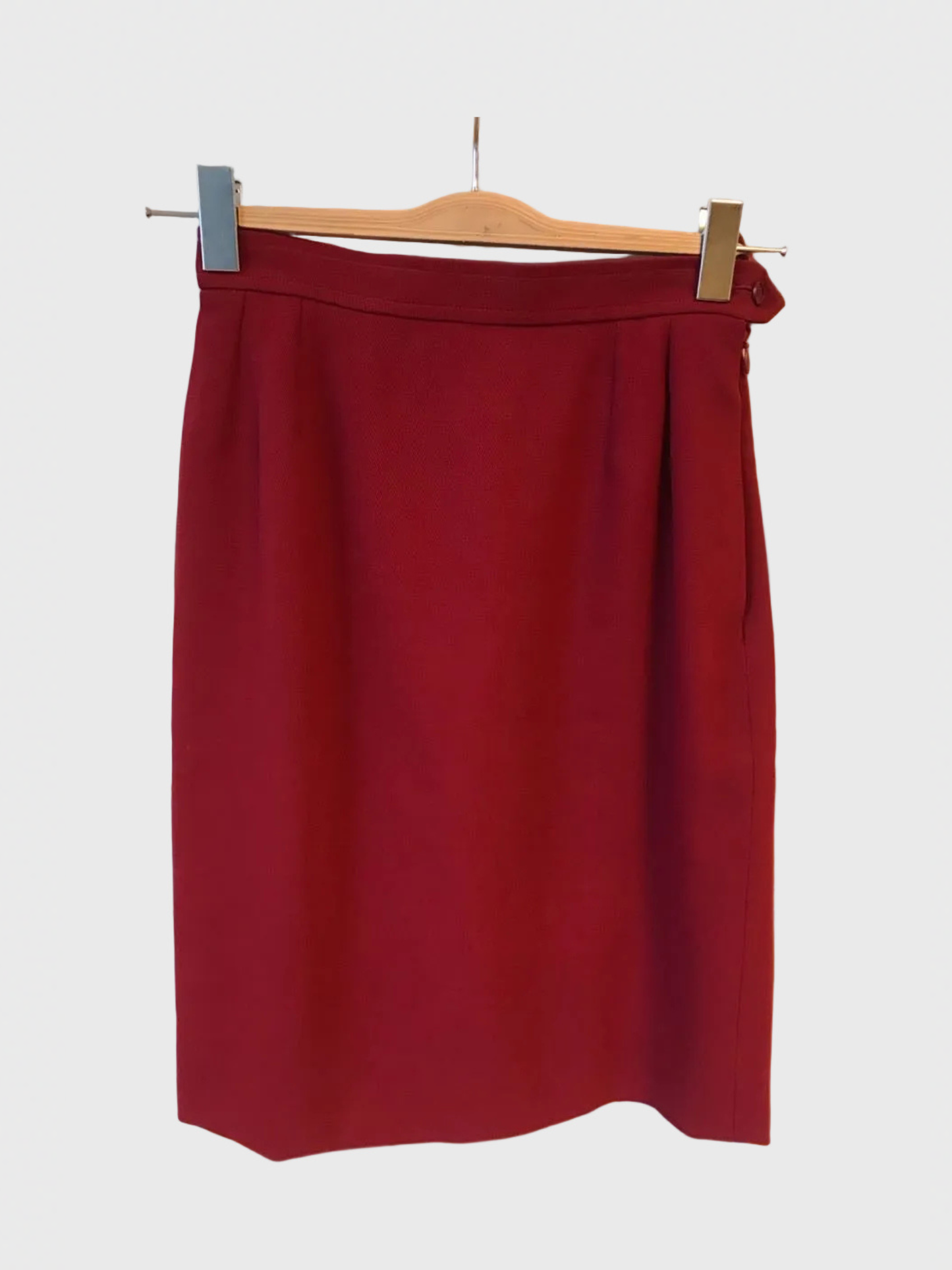 Jupe Yves Saint Laurent rouge T.36