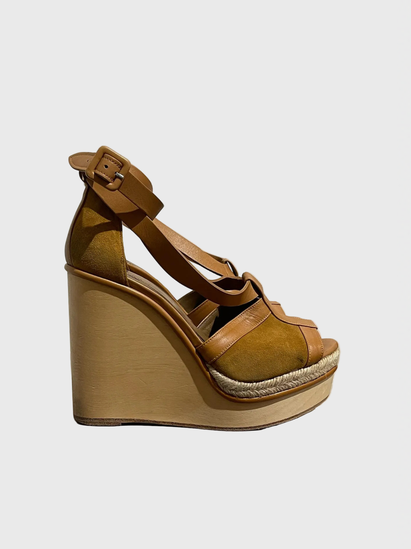 Sandales Hermès camel T.37