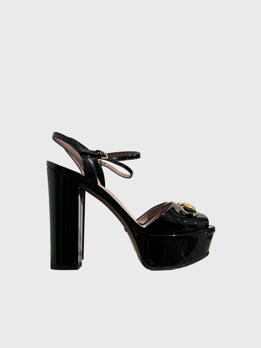 Sandales Gucci noires T 37,5