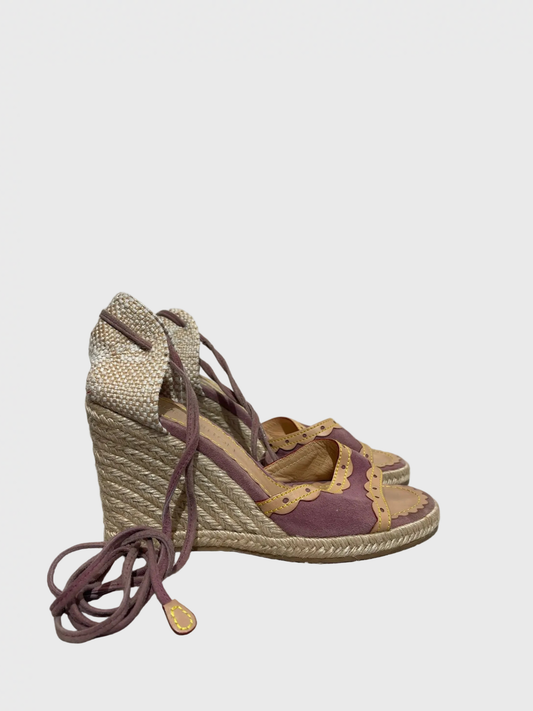 Sandales Louis Vuitton roses T.37,5