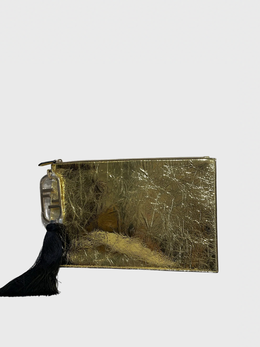 Pochette Fendi Dorée