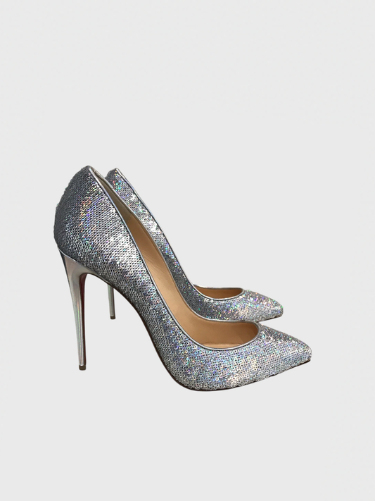 Escarpins Christian Louboutin argents T.39
