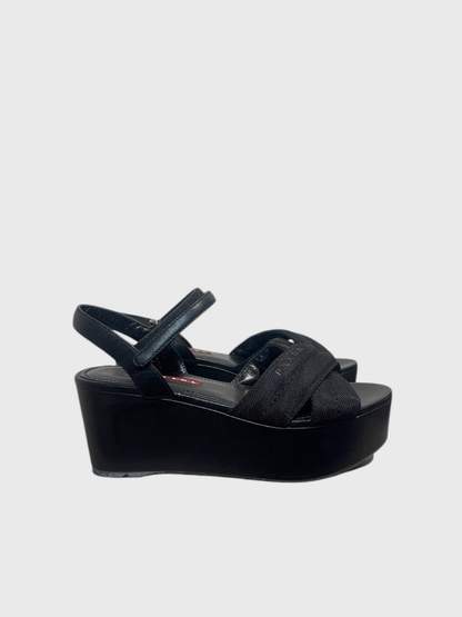 Sandales Prada noires T.36