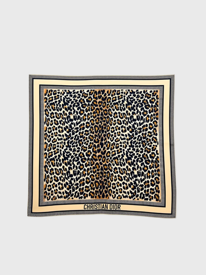 Foulard Christian Dior léopard
