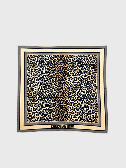 Foulard Christian Dior léopard