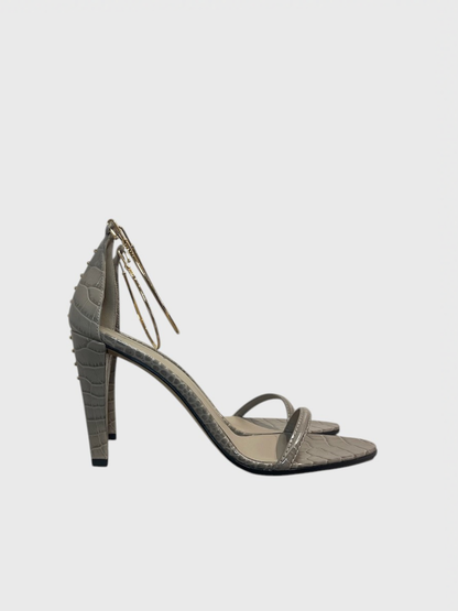 Sandales Fendi grises T.40