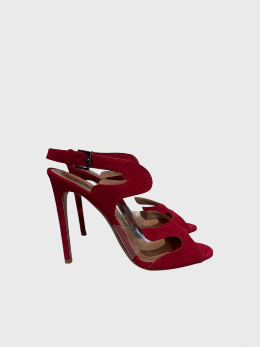 Sandales Alaia rouges T.38,5