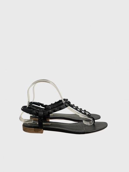 Sandales Balenciaga noires T.38