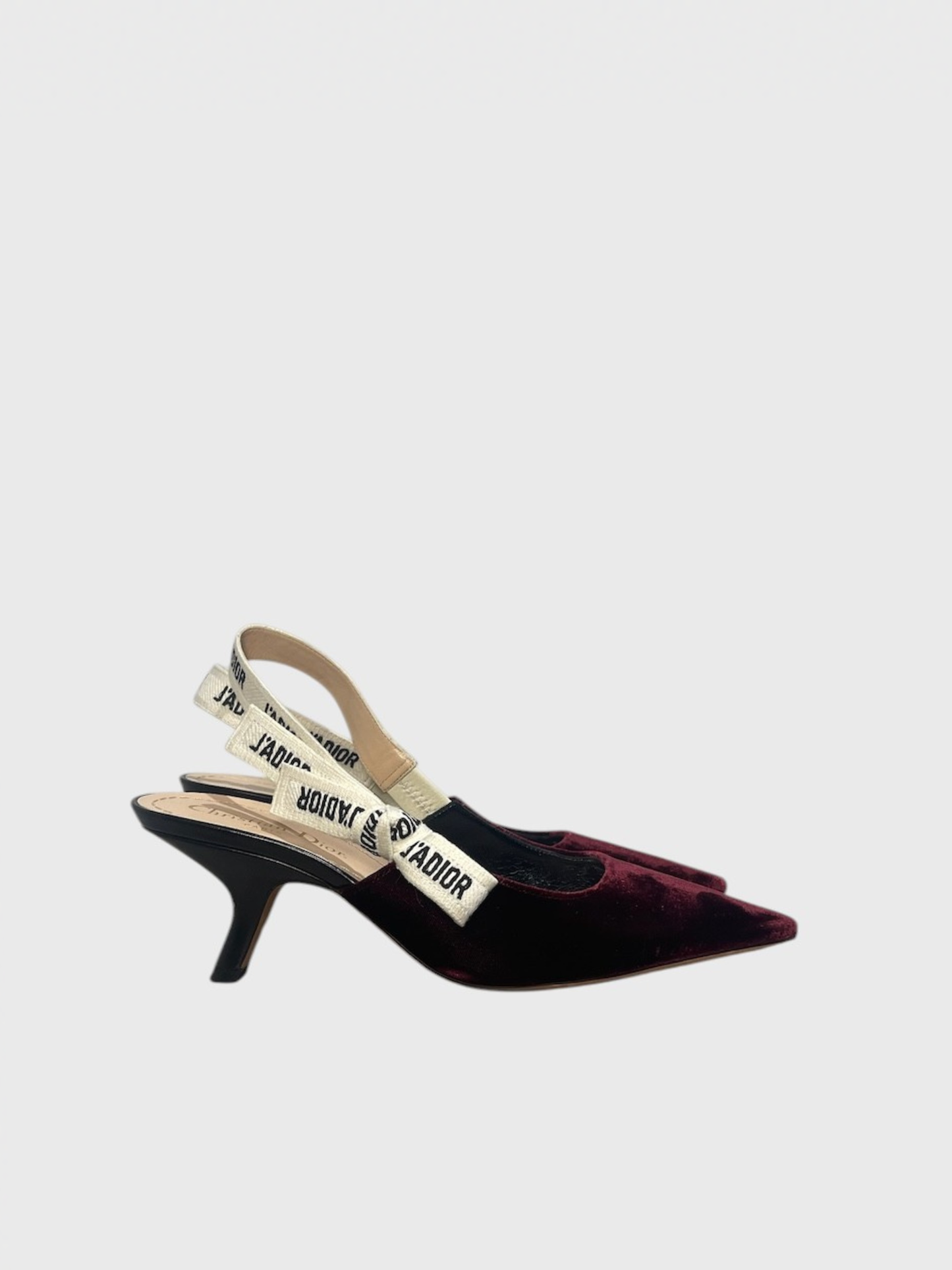 Escarpins Dior J'adior bordeaux T.37.5