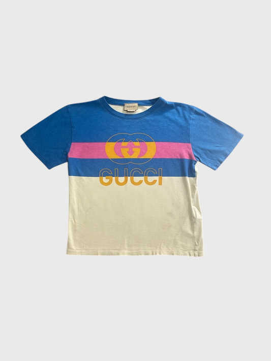 T-shirt Gucci bleu T.6 ans