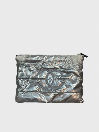 Pochette Chanel argentée