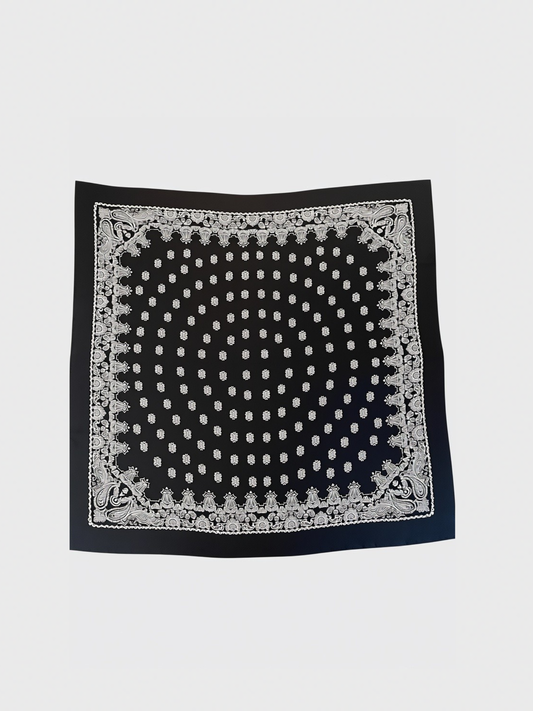 Foulard Saint Laurent bandana noir