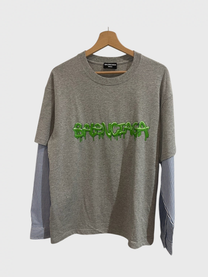 T-shirt Balenciaga gris T.XS
