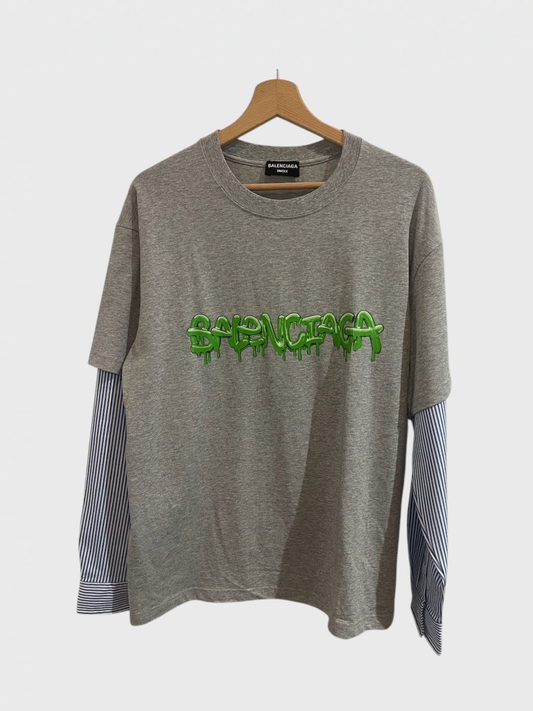 T-shirt Balenciaga gris T.XS