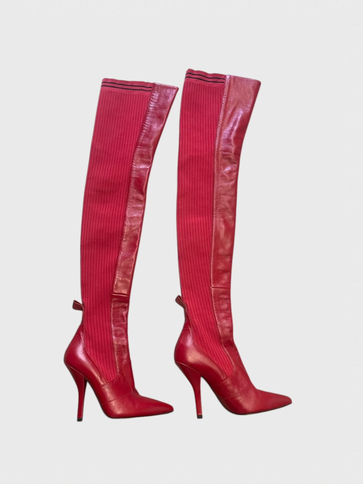 Cuissardes Fendi rouge T.37