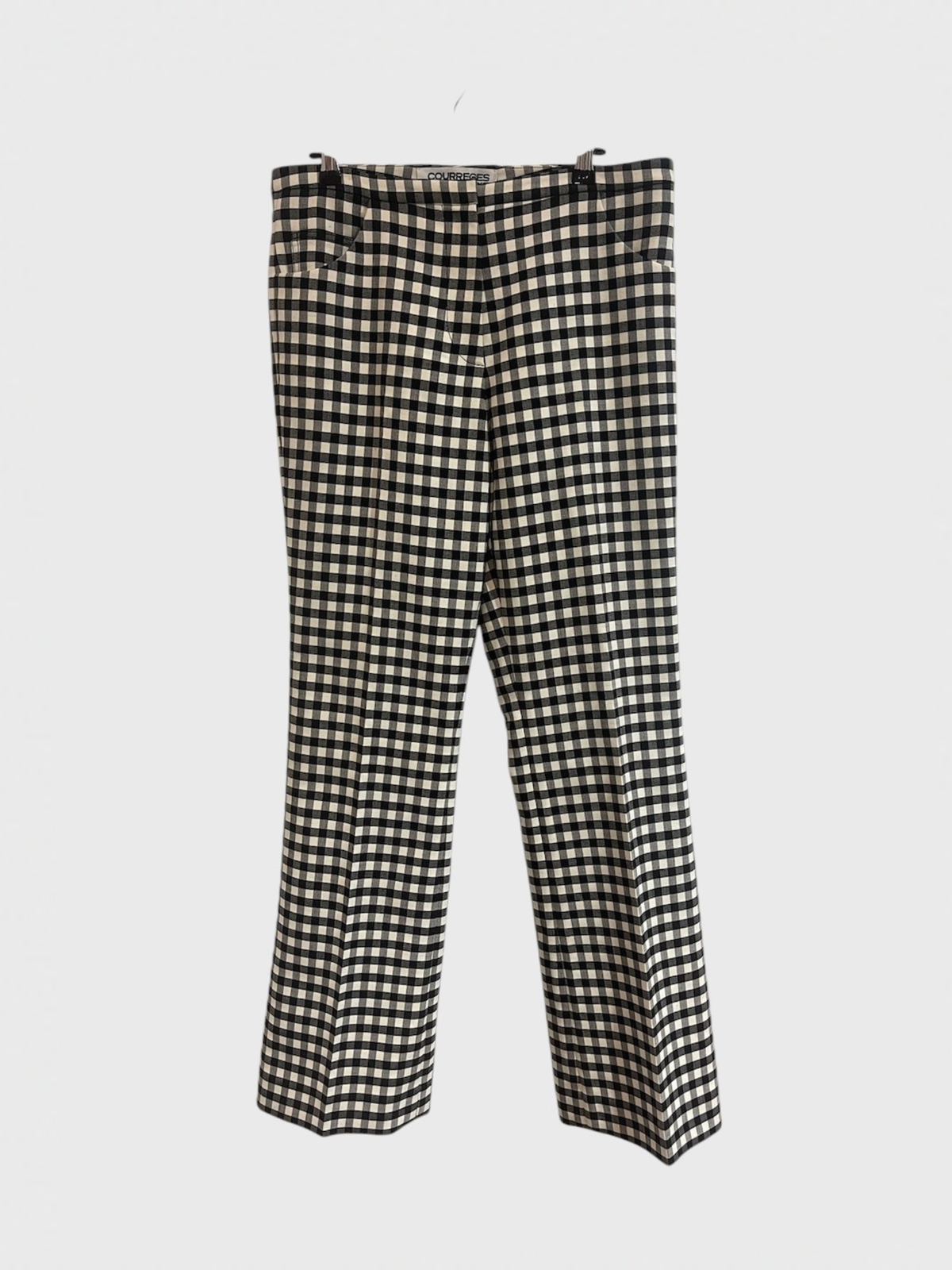 Pantalon Courrèges Vichy T.40