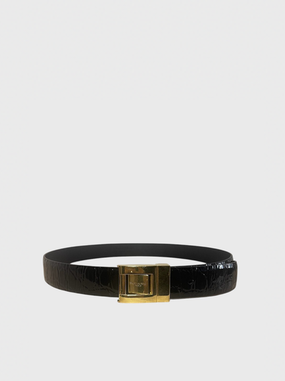 Ceinture Saint Laurent noire T.85