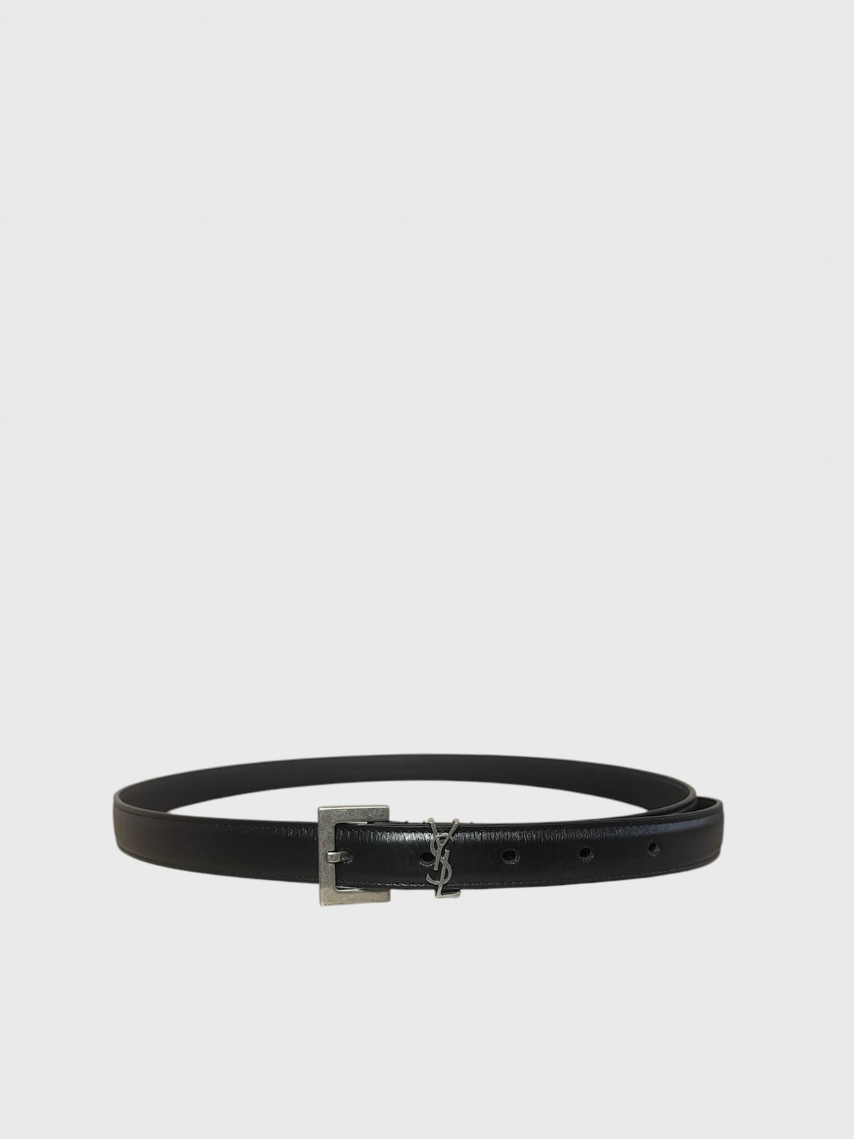 Ceinture Saint Laurent Cassandre noire T.85