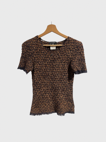 Top Chanel marron T.36