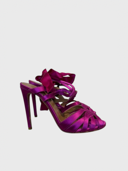 Sandales Aquazzura rose T.38