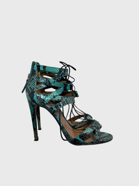 Sandales Aquazzura vertes T.38