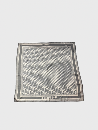 Foulard Christian Diortwin bleu gris