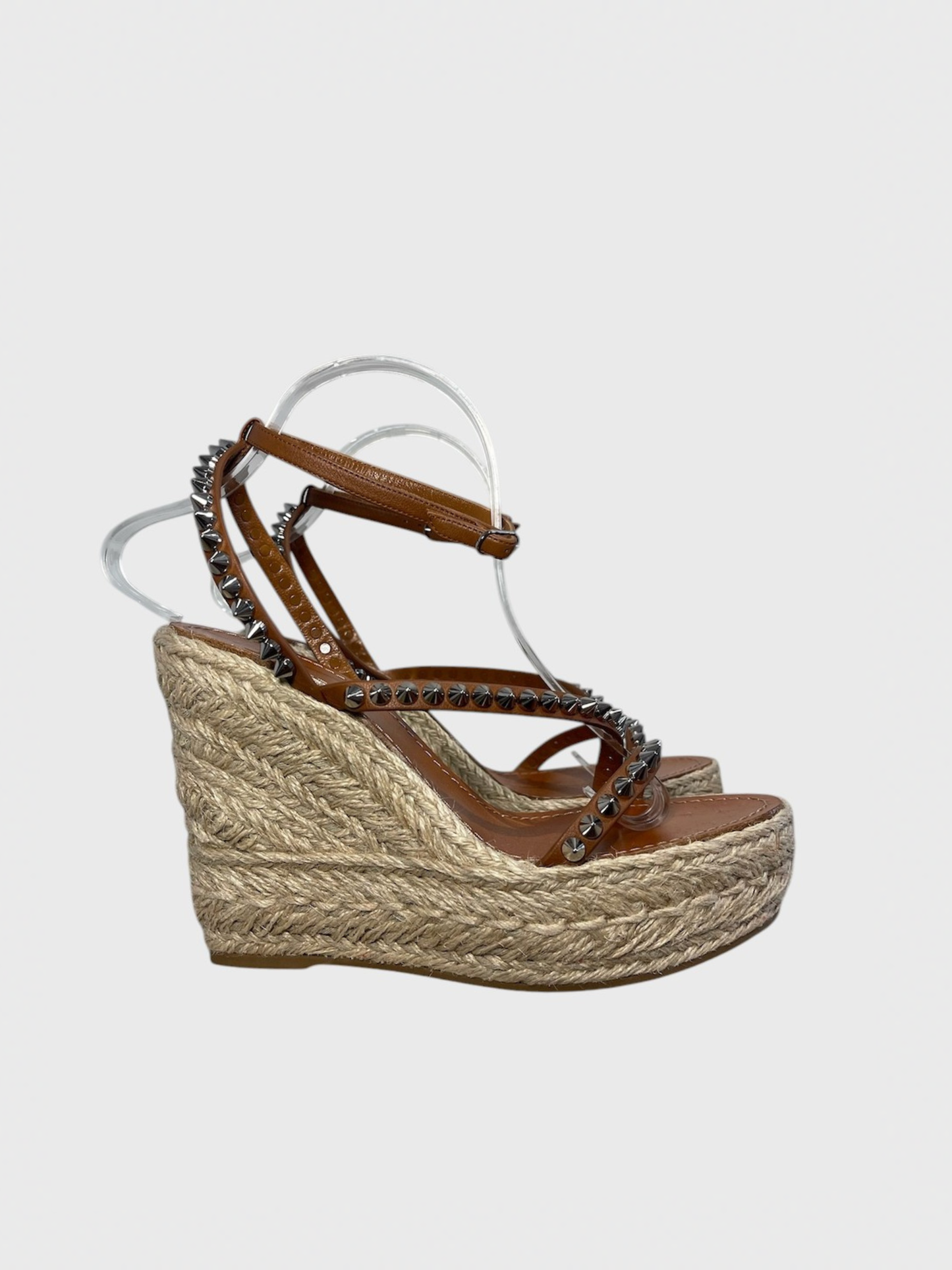 Sandales Christian Louboutin camel T.40