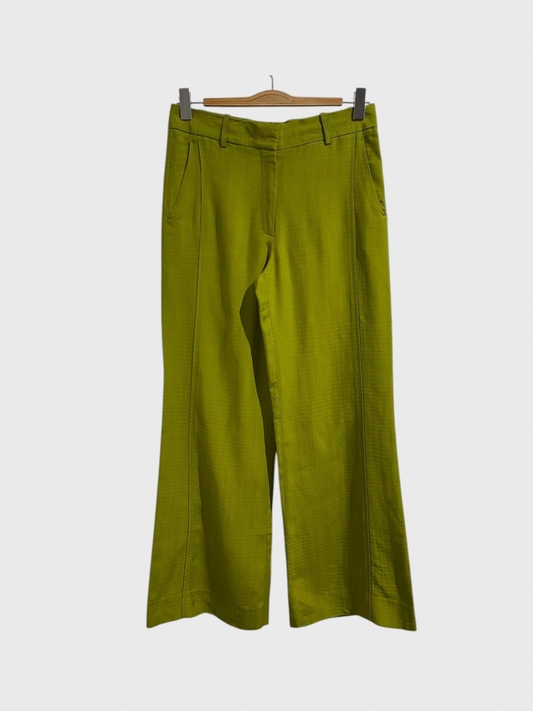 Pantalon Victoria Beckham vert T.36