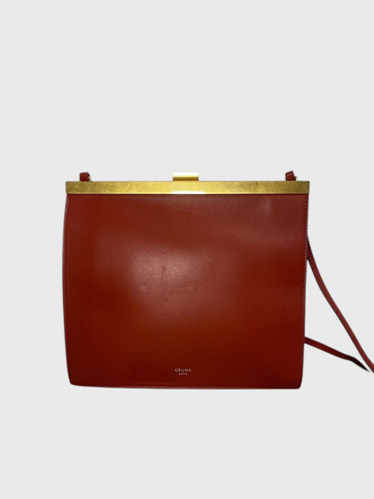 Sac Celine Clasp rouge