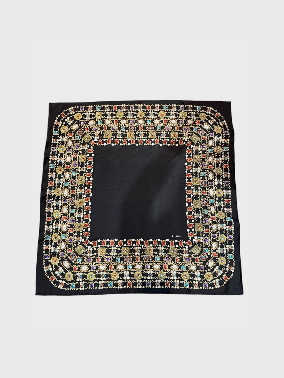 Foulard Chanel noir