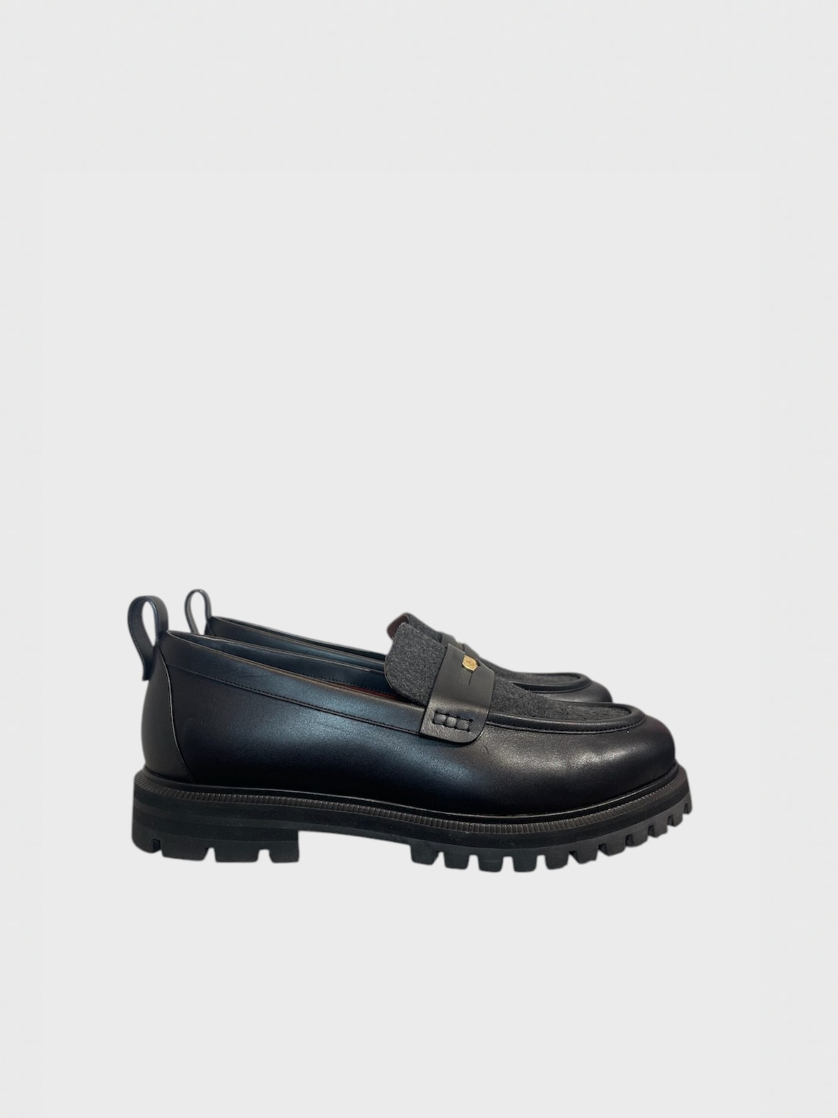 Mocassins Loro Piana noirs T.41