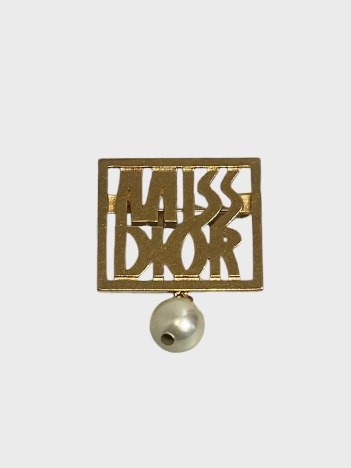 Broche Dior Miss Dior dorée