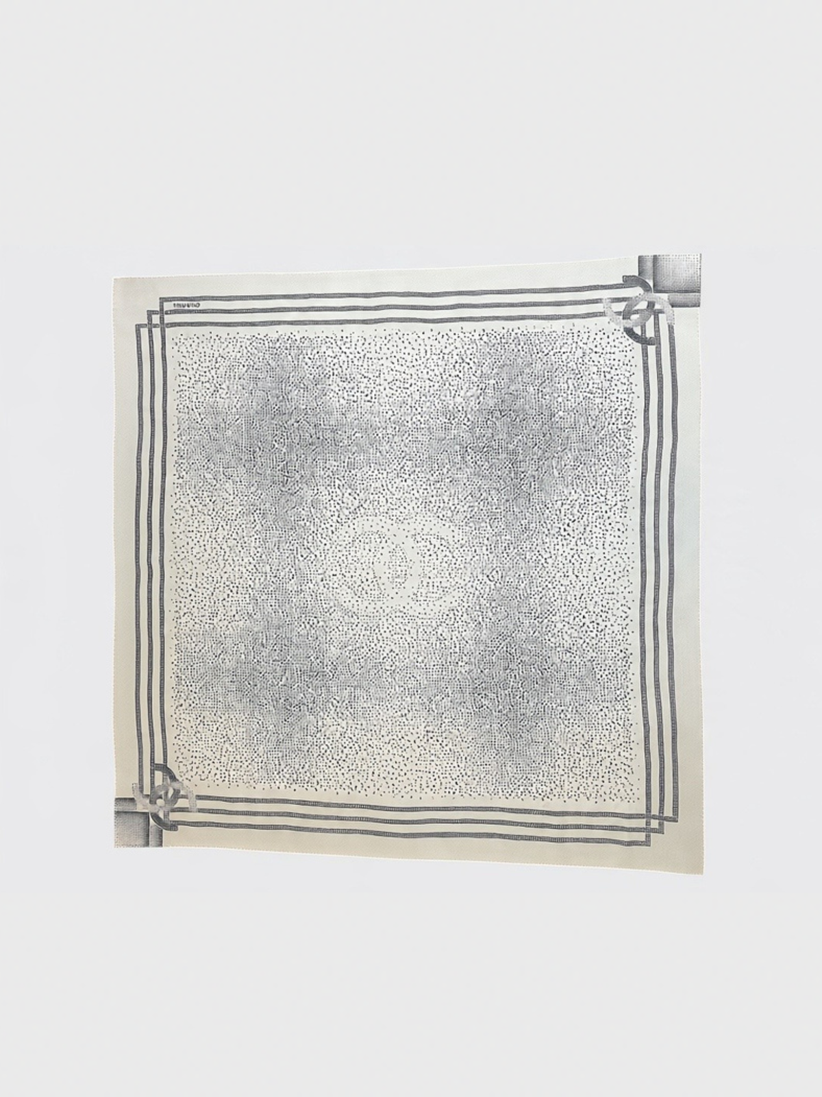 Foulard Chanel pois écru