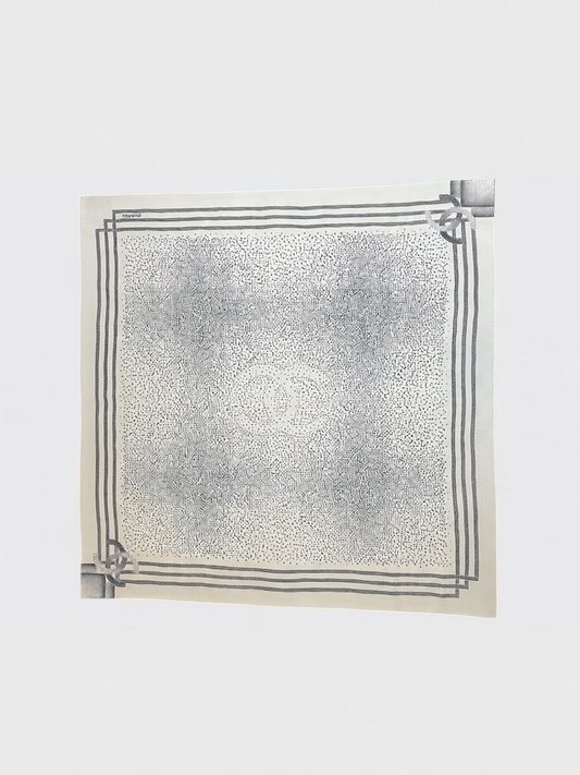 Foulard Chanel pois écru