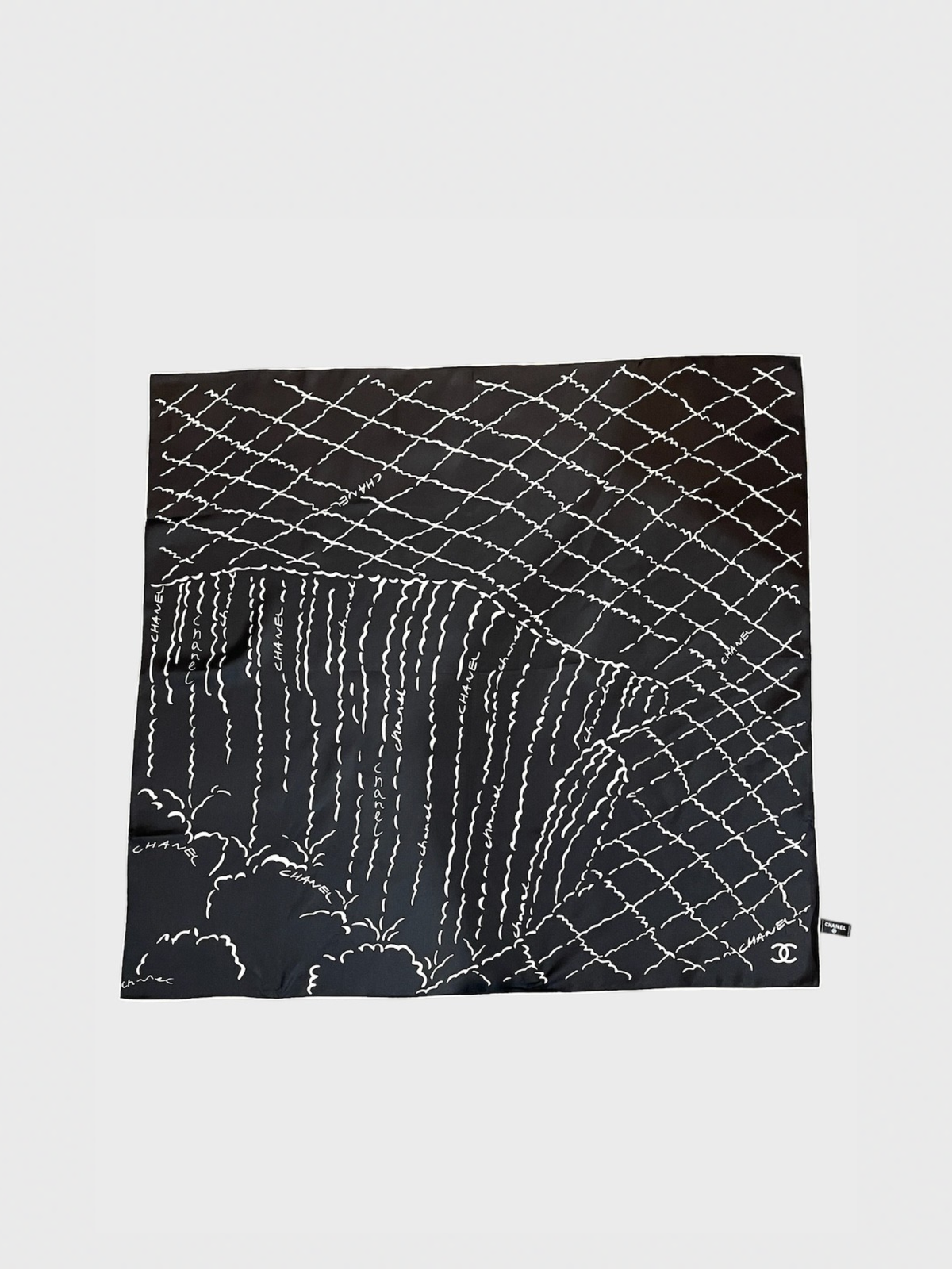 Foulard Chanel noir