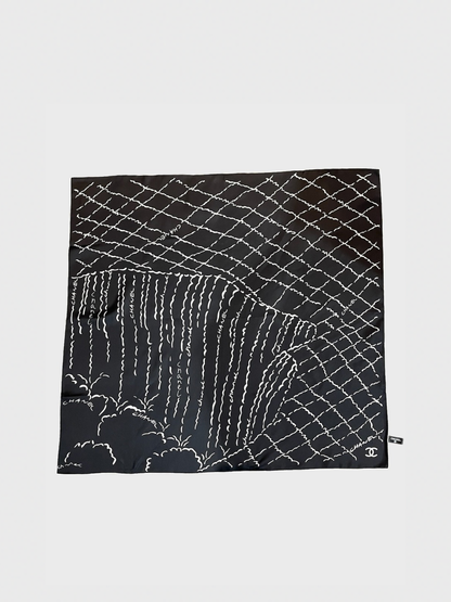 Foulard Chanel noir
