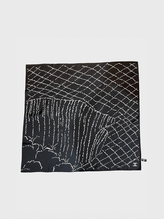 Foulard Chanel noir