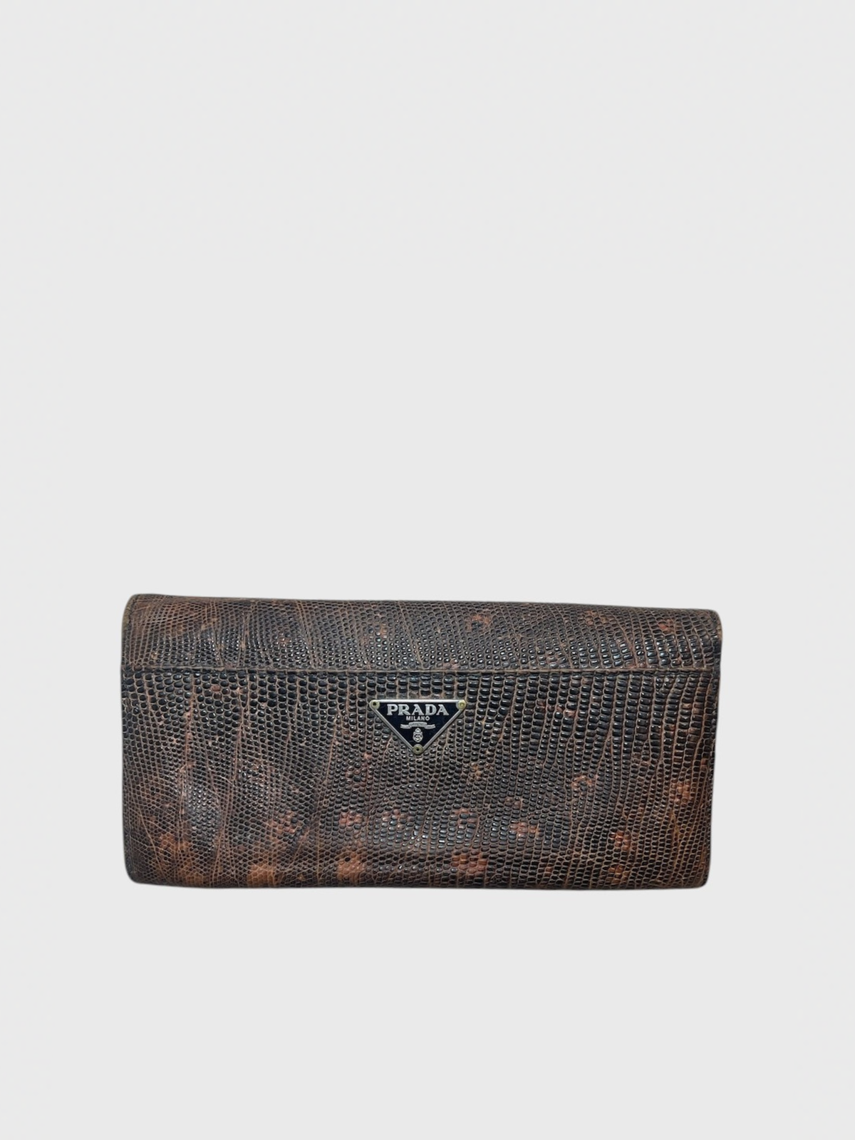 Portefeuille Prada marron