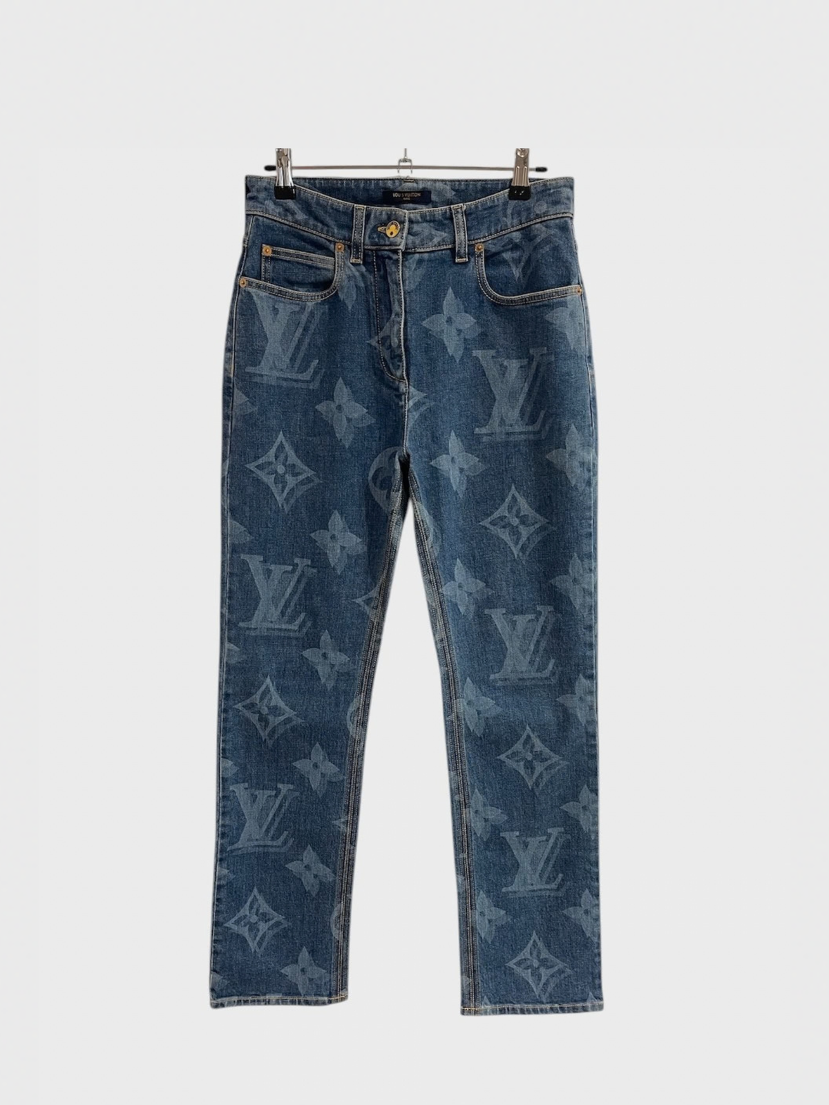Jeans Louis Vuitton bleu T.36