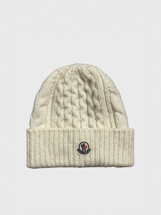 Bonnet Moncler écru