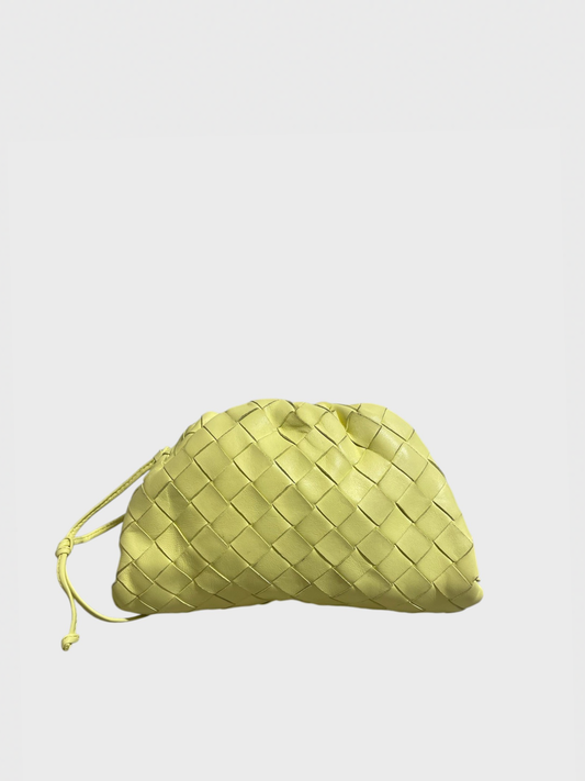 Sac Bottega Veneta Mini Pouch Jaune