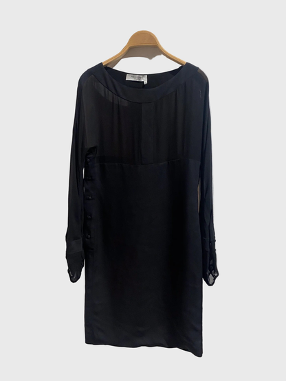 Robe Yves Saint Laurent noire T.38