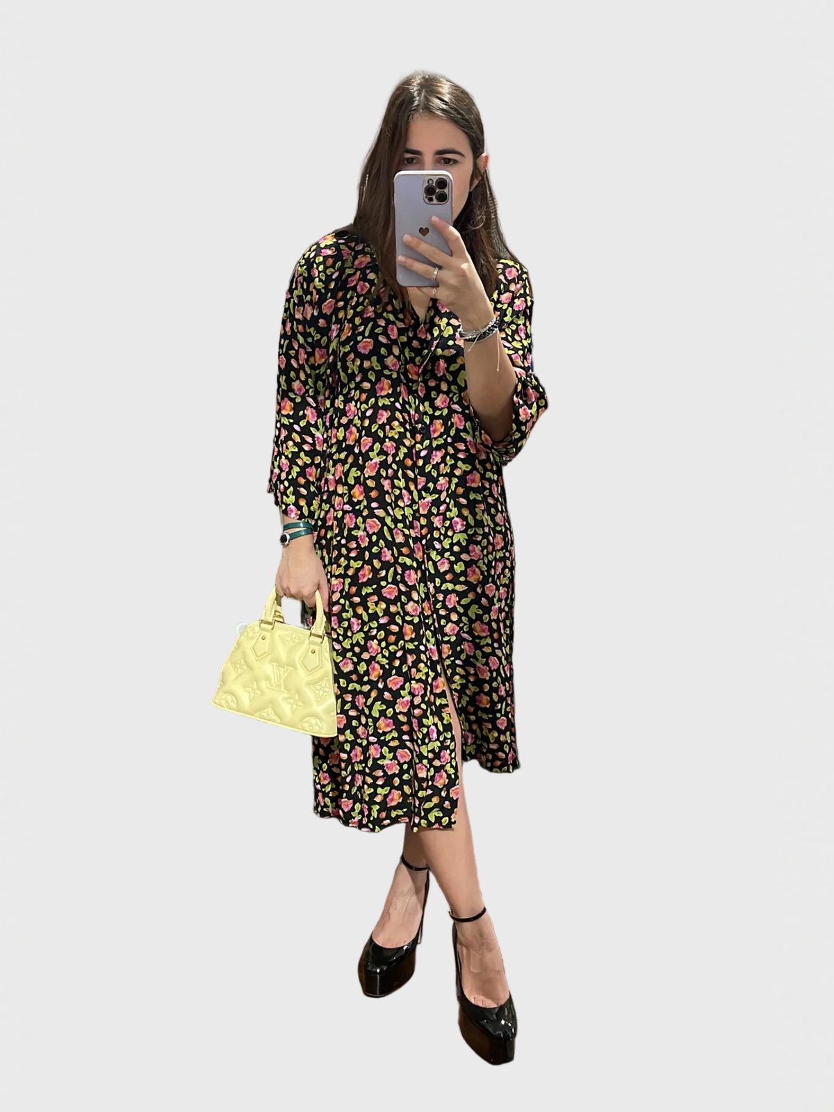 Robe Balenciaga fleurs T.32