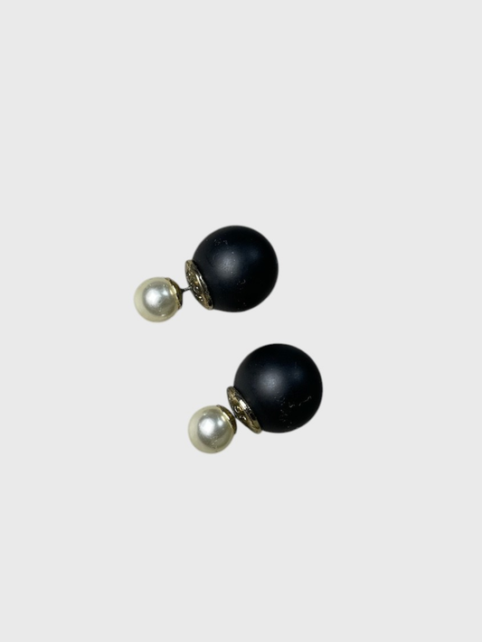 Boucles d'oreilles Dior Tribale noires